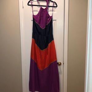 BCBG 100% Silk Maxi Dress